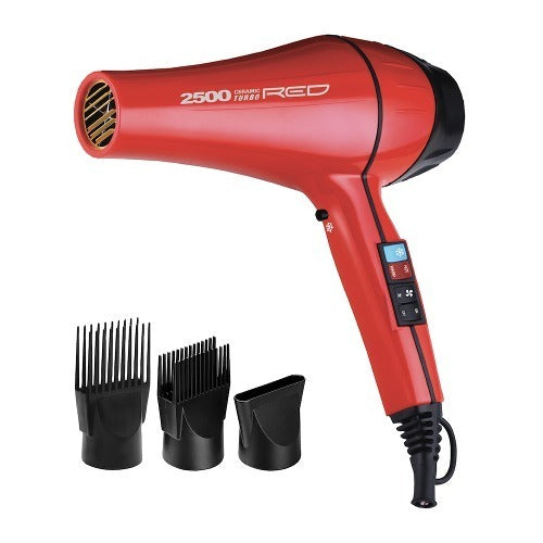 RED by KISS 2500 Ceramic Turbo Hair Dryer – Default Title – one unit with included attachments