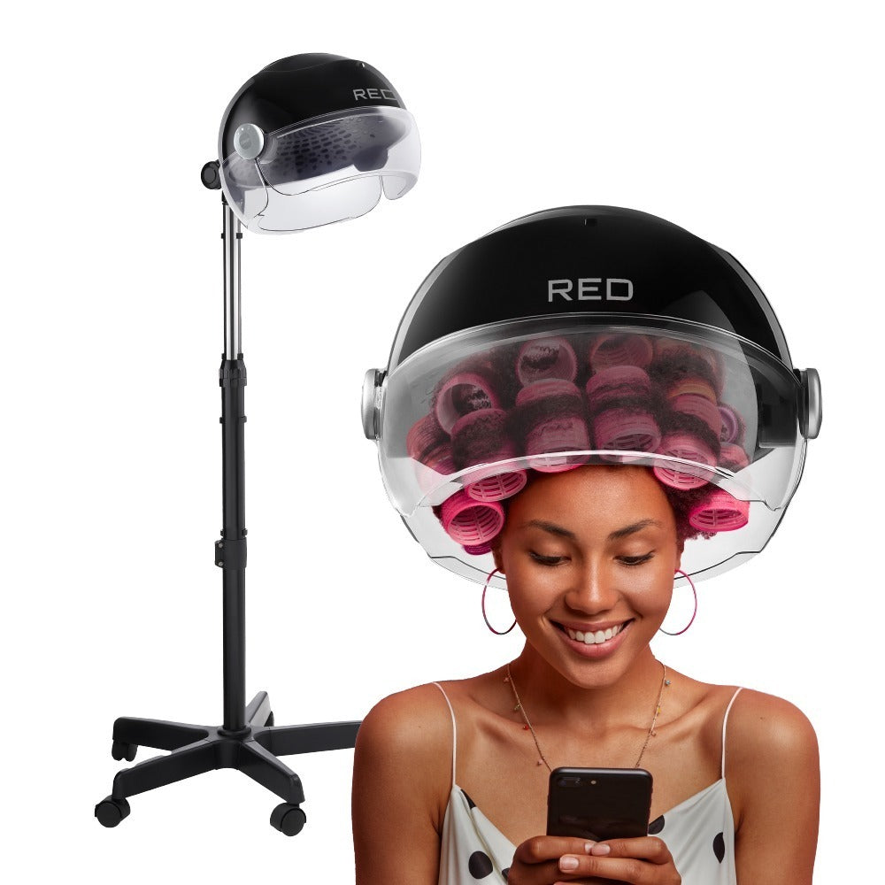 RED by KISS 3000 Ceramic Stand Hood Hair Dryer – Default Title – one unit with included attachments