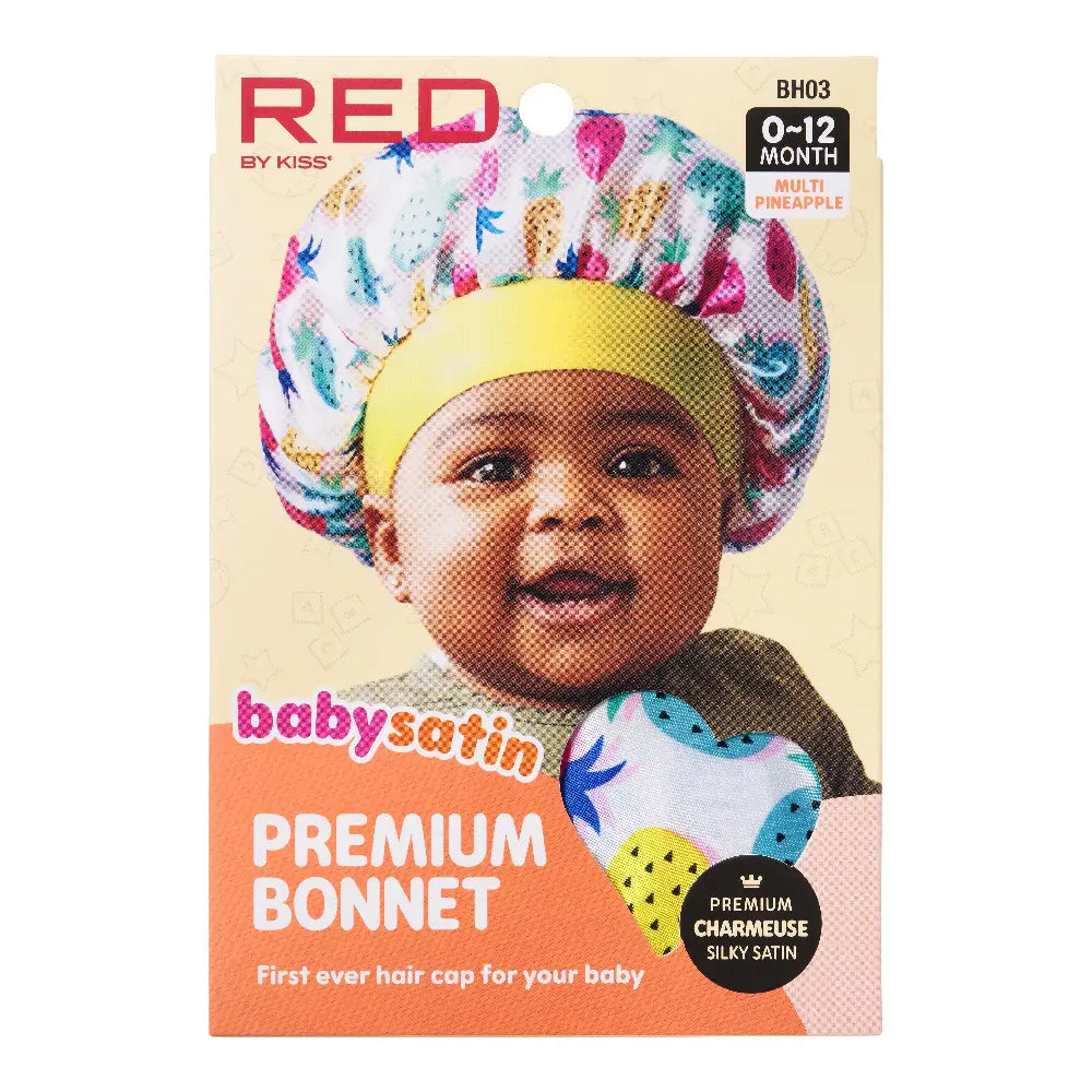 RED by KISS Baby Satin Hair Bonnet – Multi Pineapple product image