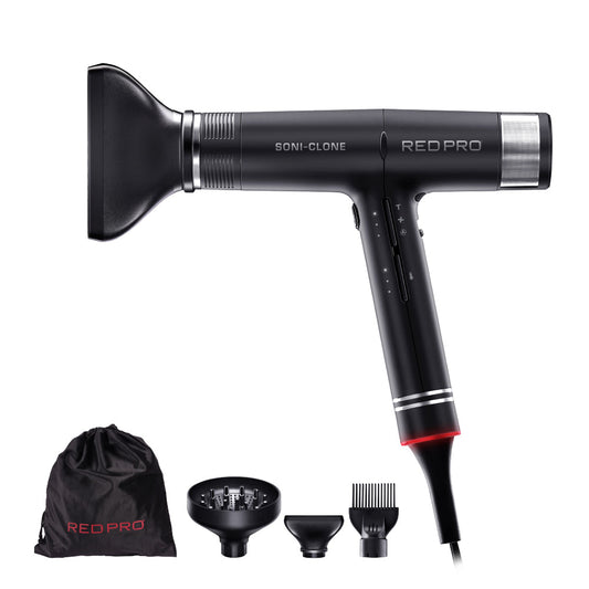 RED PRO Soni-Clone High-Speed Hair Dryer – Default Title – one unit with included attachments