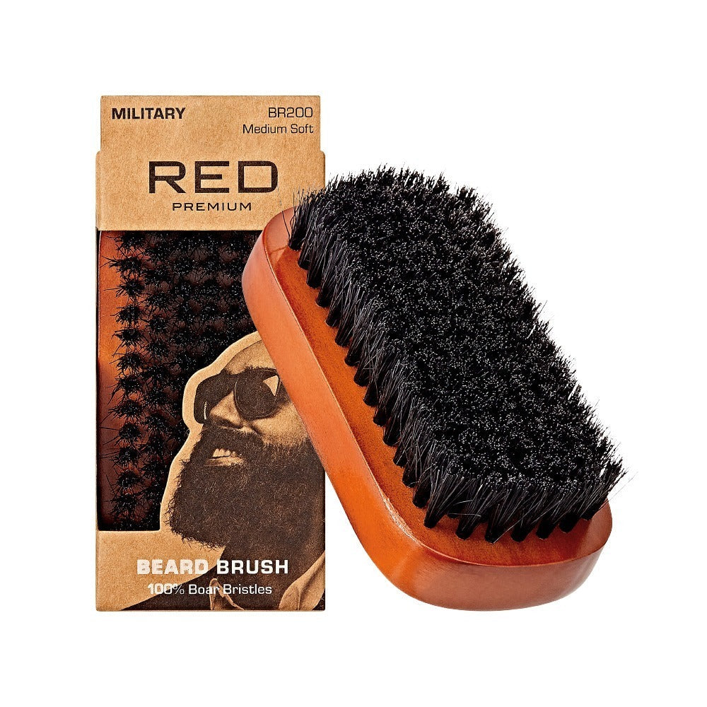 RED by KISS Premium Beard Brush – Military product image