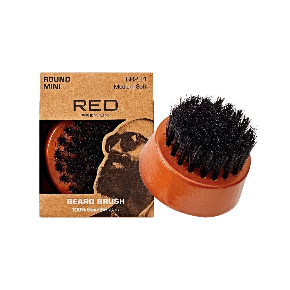 RED by KISS Premium Beard Brush – Round Mini product image