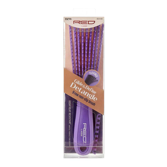 RED by KISS Glide & Define Detangling Brush – 7 Row – Purple product image