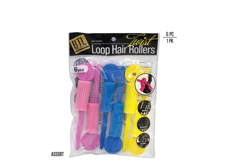 BTL Loop Hair Rollers - Assorted - 6 pcs product image