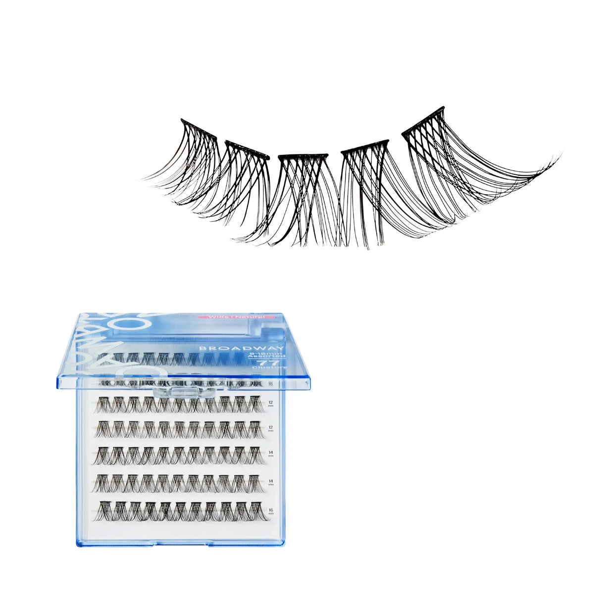 Broadway Natural DIY Cluster Lashes – DIY03 – Wide Band – 77 Pieces – one retail pack