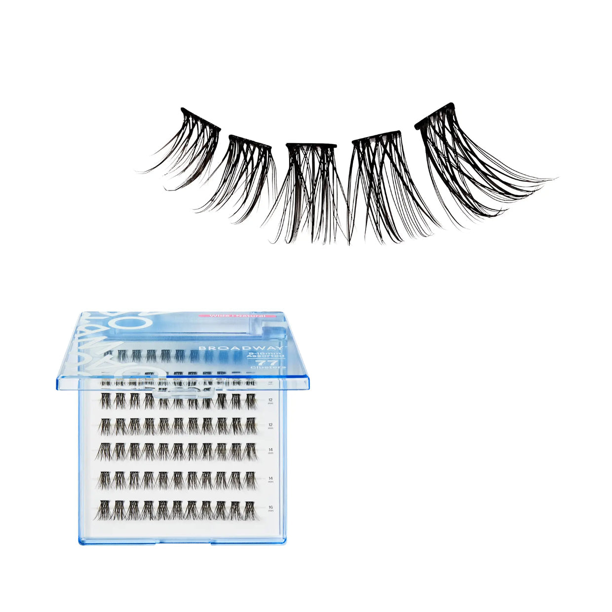 Broadway Natural DIY Cluster Lashes – DIY05 – Wide Band – 77 Pieces – one retail pack