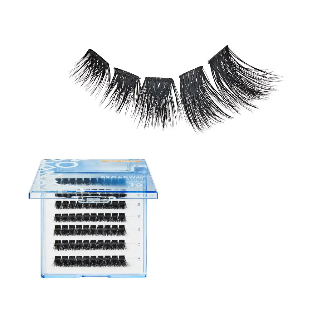 Broadway Volume DIY Cluster Lashes – DIY19 – Wide Band – 70 Pieces – one retail pack