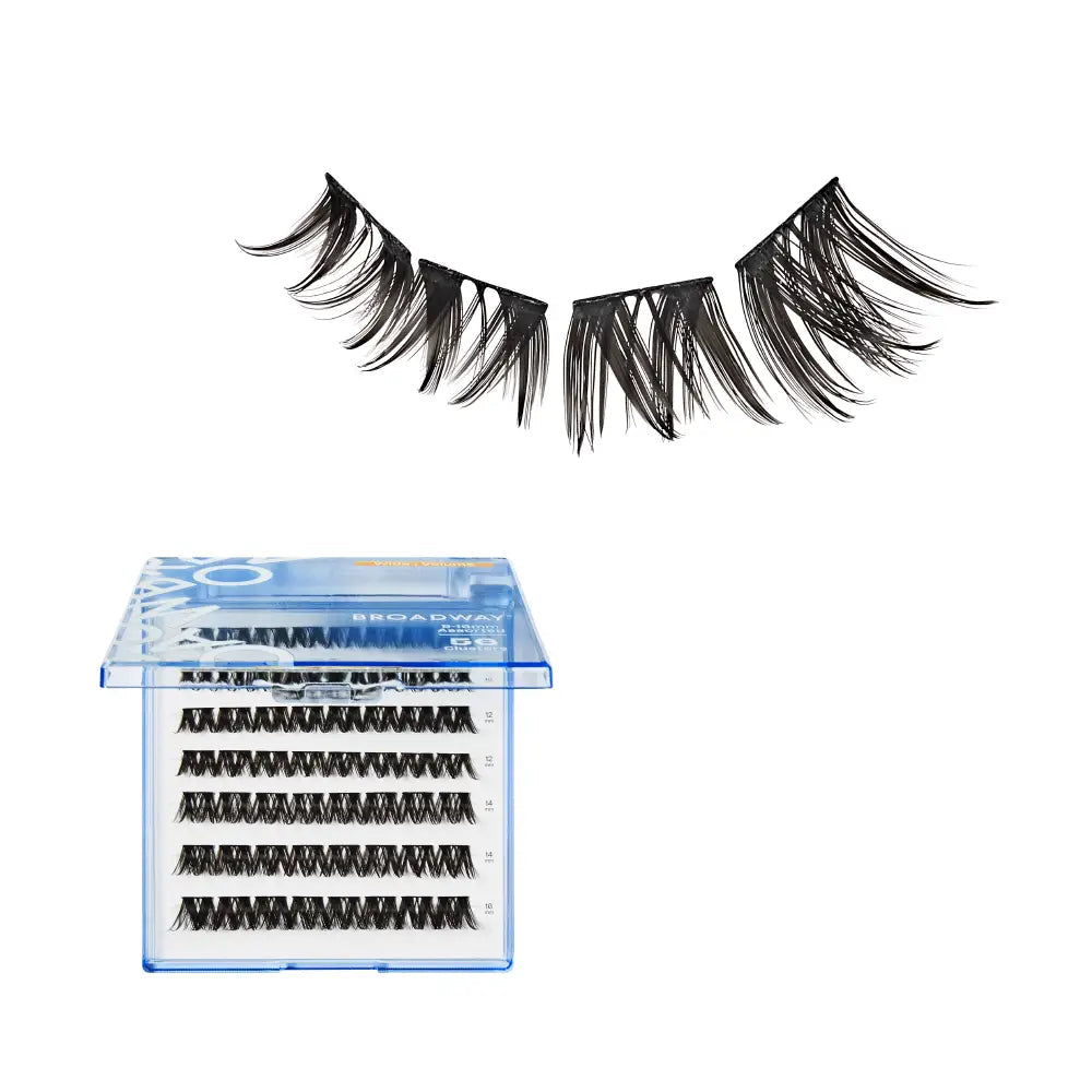 Broadway Volume DIY Cluster Lashes – DIY25 – Wide Band – 56 Pieces – one retail pack