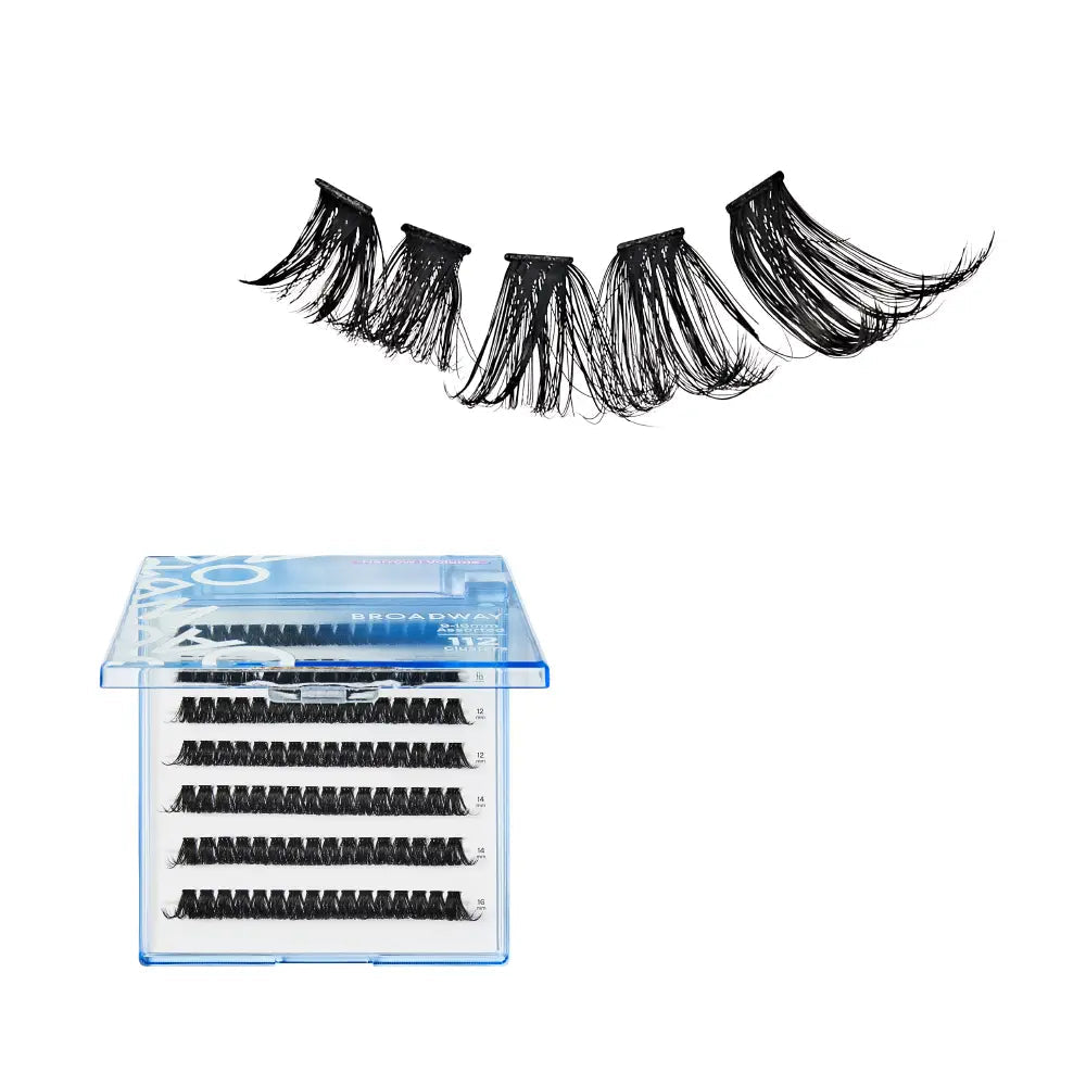 Broadway Volume DIY Cluster Lashes – DIY40 – Narrow Band – 112 Pieces – one retail pack
