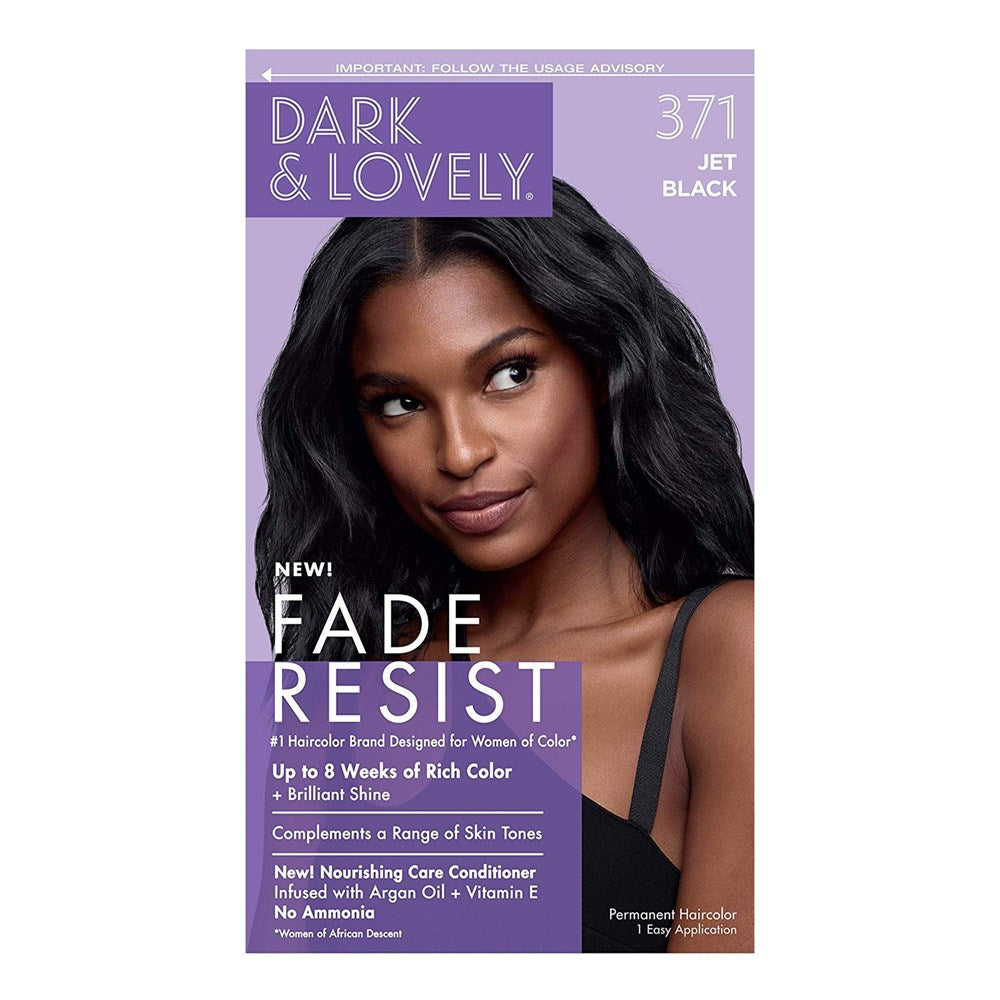 Dark & Lovely Fade Resist Rich Conditioning Hair Color – 371 – Jet Black product image