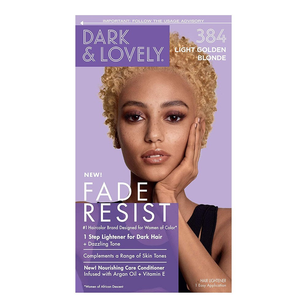 Dark & Lovely Fade Resist Rich Conditioning Hair Color – 384 – Light Golden Blonde product image