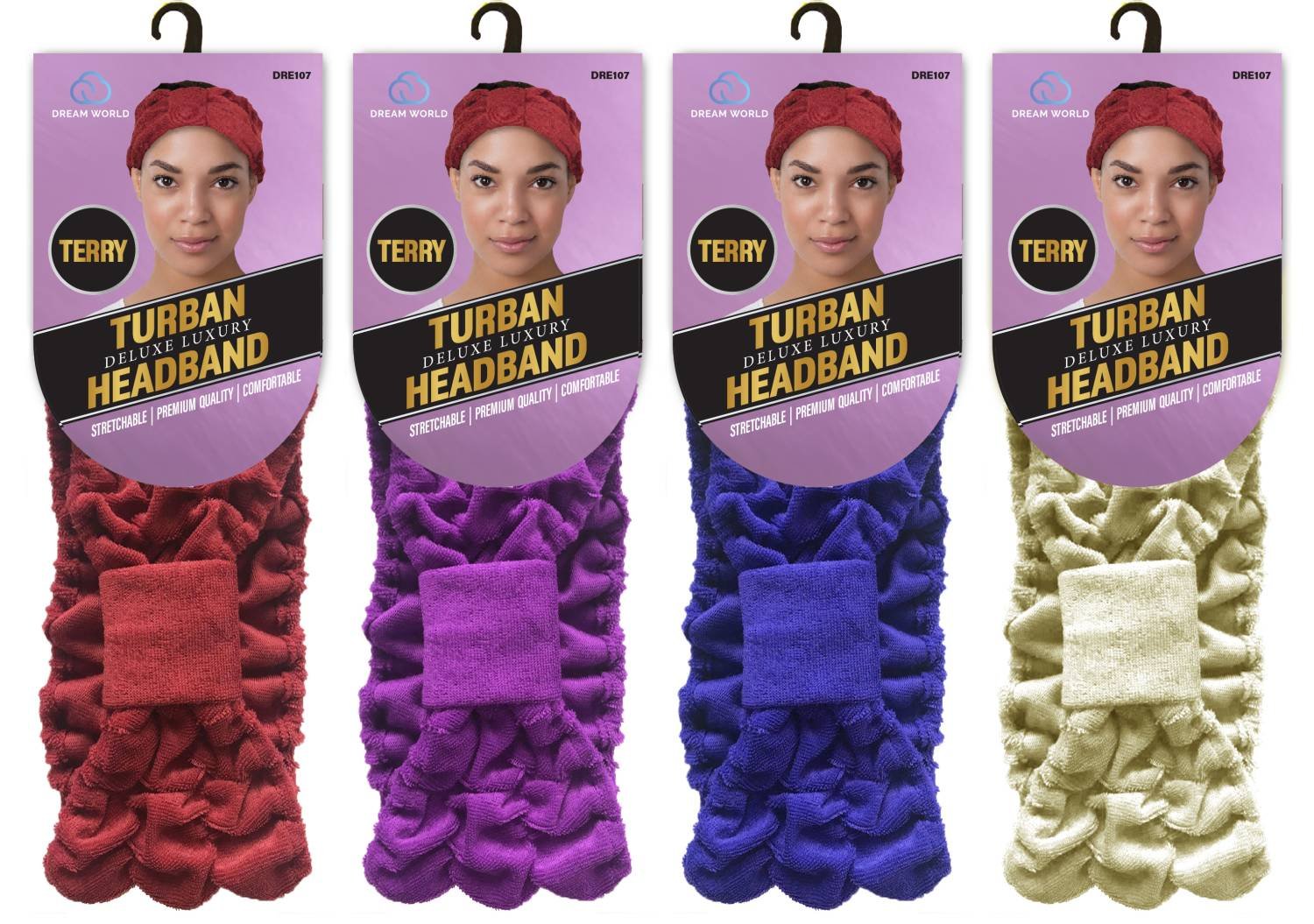 Dream World Deluxe Luxury Turban Headband - Purple product image