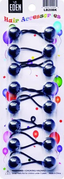 Eden Hair Balls – 20mm – Black – one retail unit