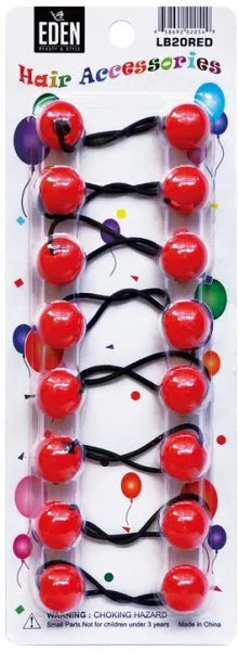 Eden Hair Balls – 20mm – Red – one retail unit