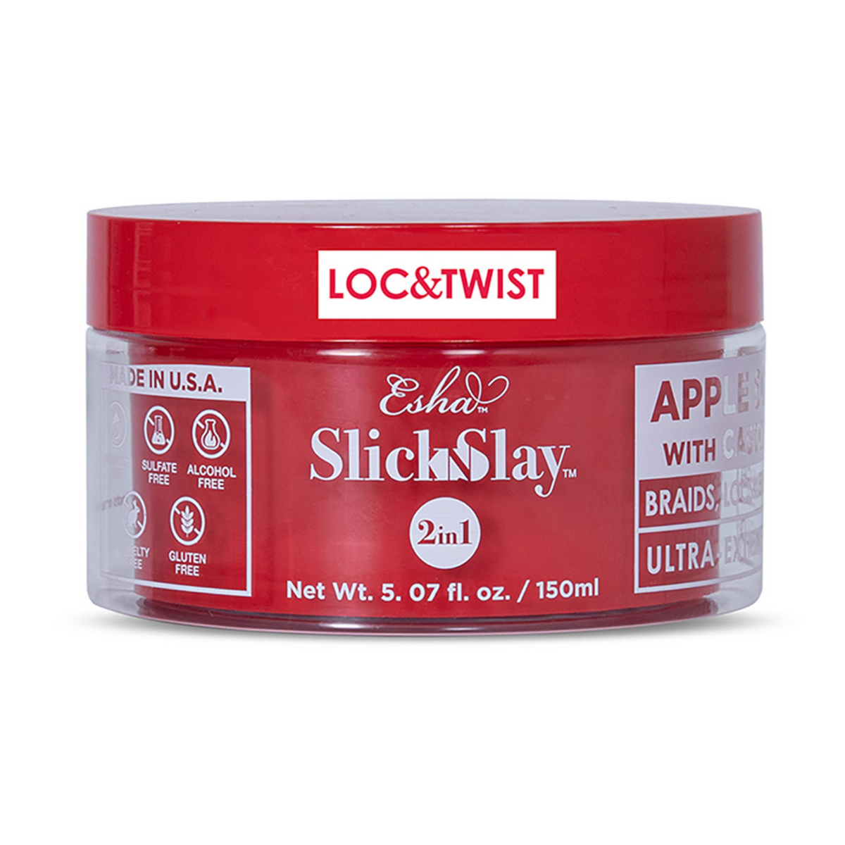 ESHA Slick N Slay Loc & Twist Braid & Edge Gel – Apple / 150 mL