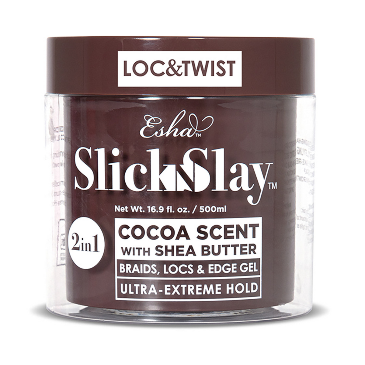 ESHA Slick N Slay Loc & Twist Braid & Edge Gel – Cocoa / 500 mL