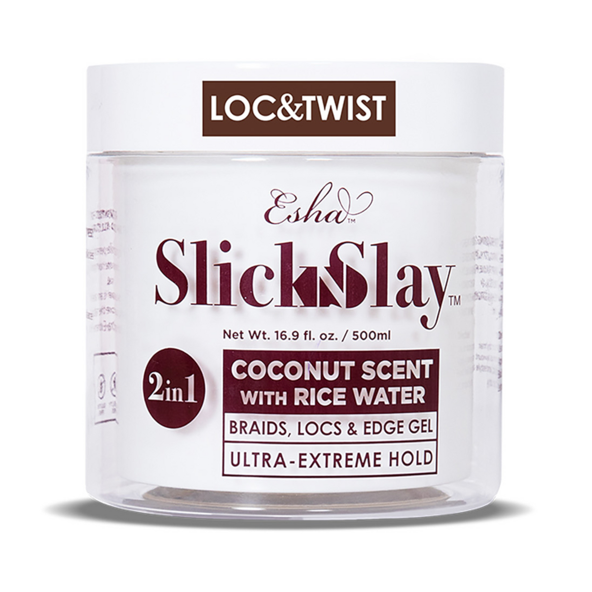 ESHA Slick N Slay Loc & Twist Braid & Edge Gel – Coconut / 500 mL