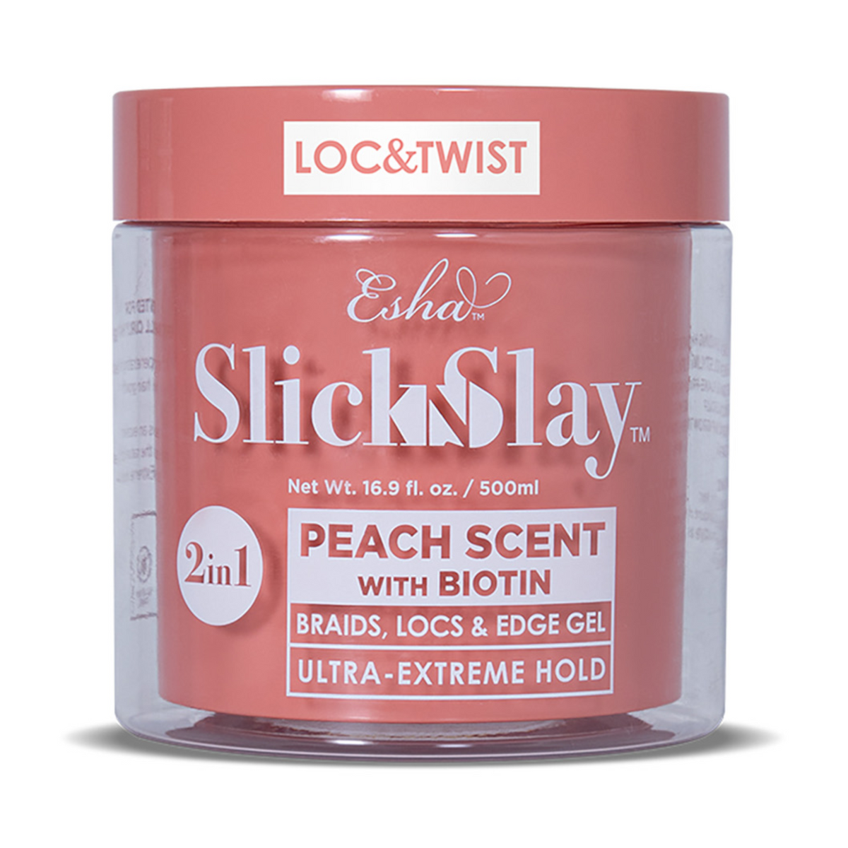 ESHA Slick N Slay Loc & Twist Braid & Edge Gel – Peach / 500 mL