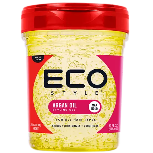ECO Style Argan Oil Styling Gel 32 oz jar on white background