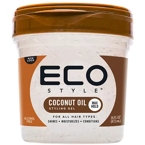 ECO Style Coconut Oil Styling Gel 16 oz jar on white background