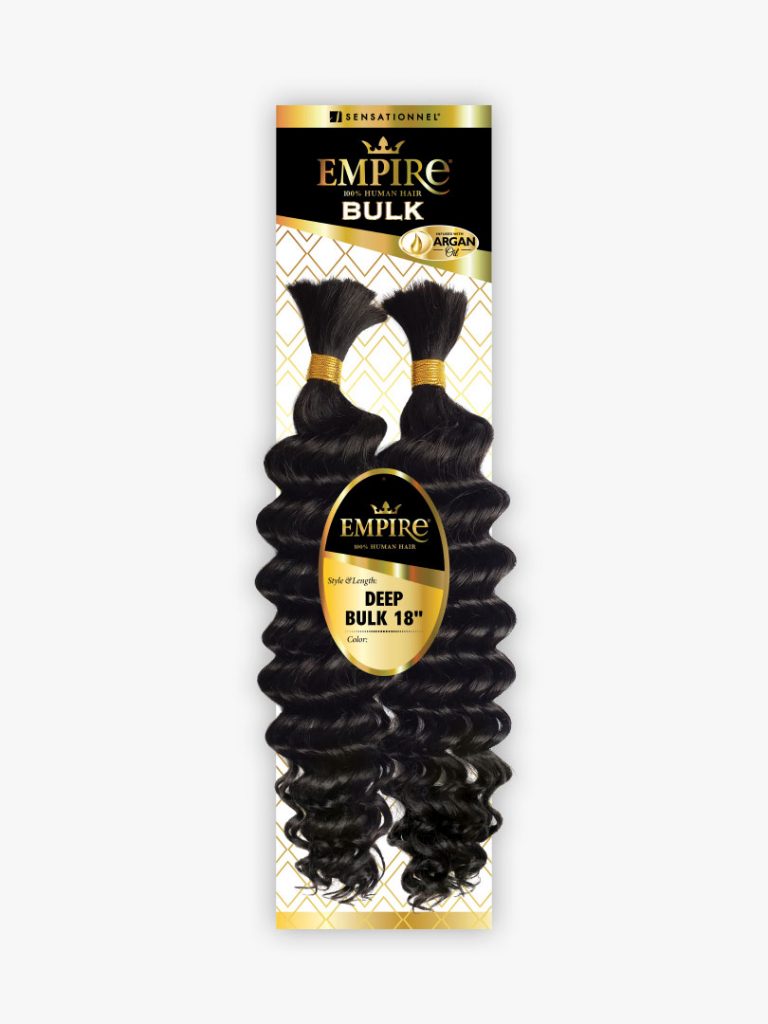 Sensationnel Empire Deep Bulk 18-Inch Human Hair – 1 – Jet Black