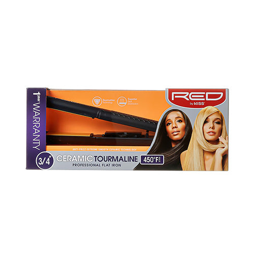 RED by KISS Ceramic Tourmaline Flat Iron – 0.75 Inch