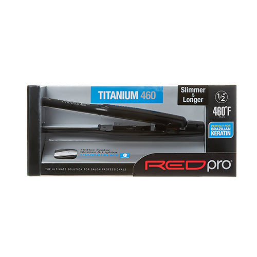 Red PRO Titanium Flat Iron – 0.5 Inch – one retail unit
