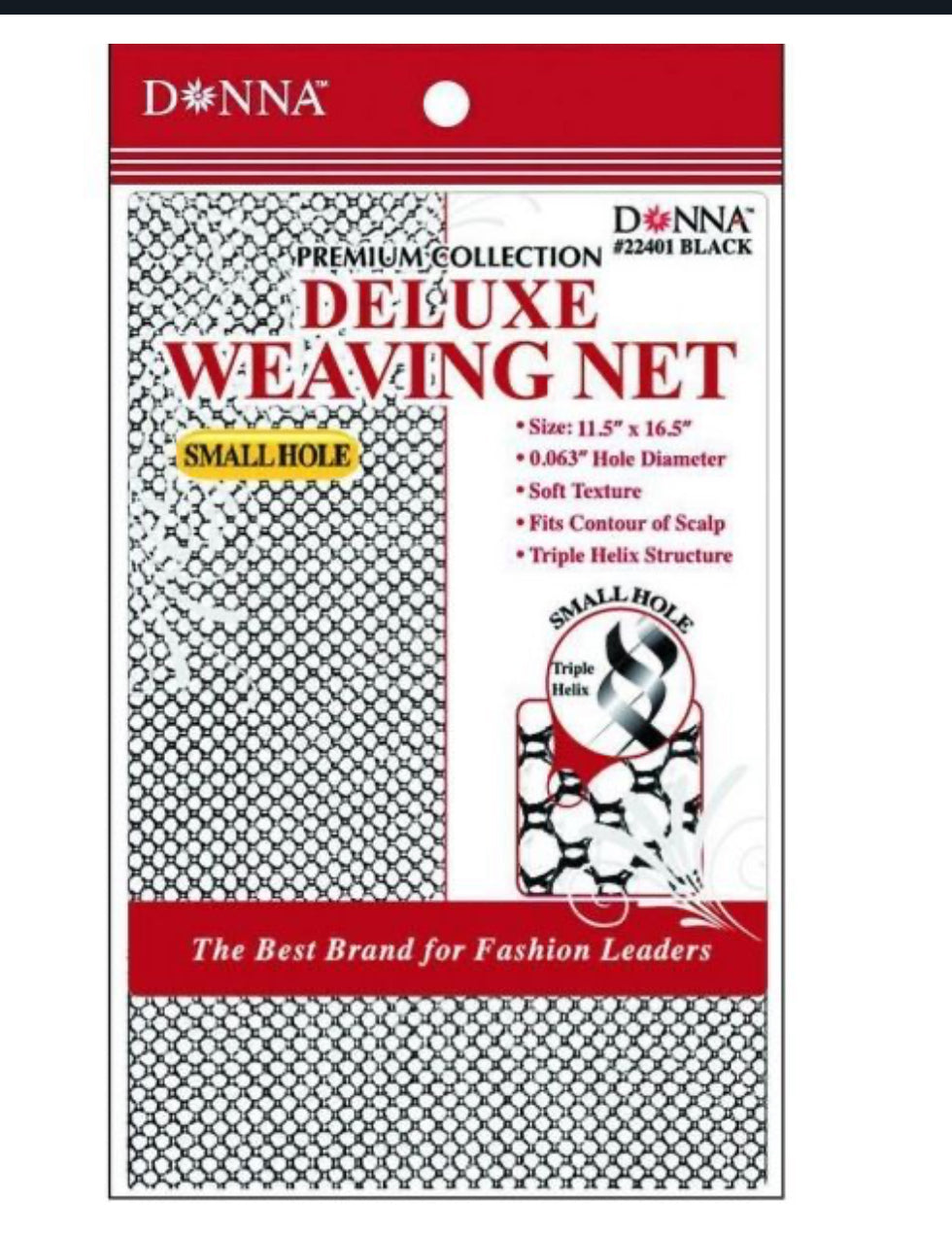 Donna Collection Premium Weaving Hair Net – Black product image
