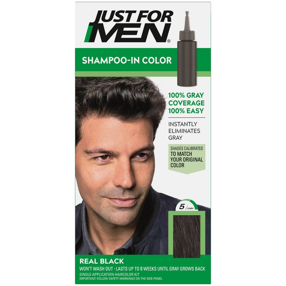 Just For Men Shampoo-In Hair Color – H-55 Real Black product image