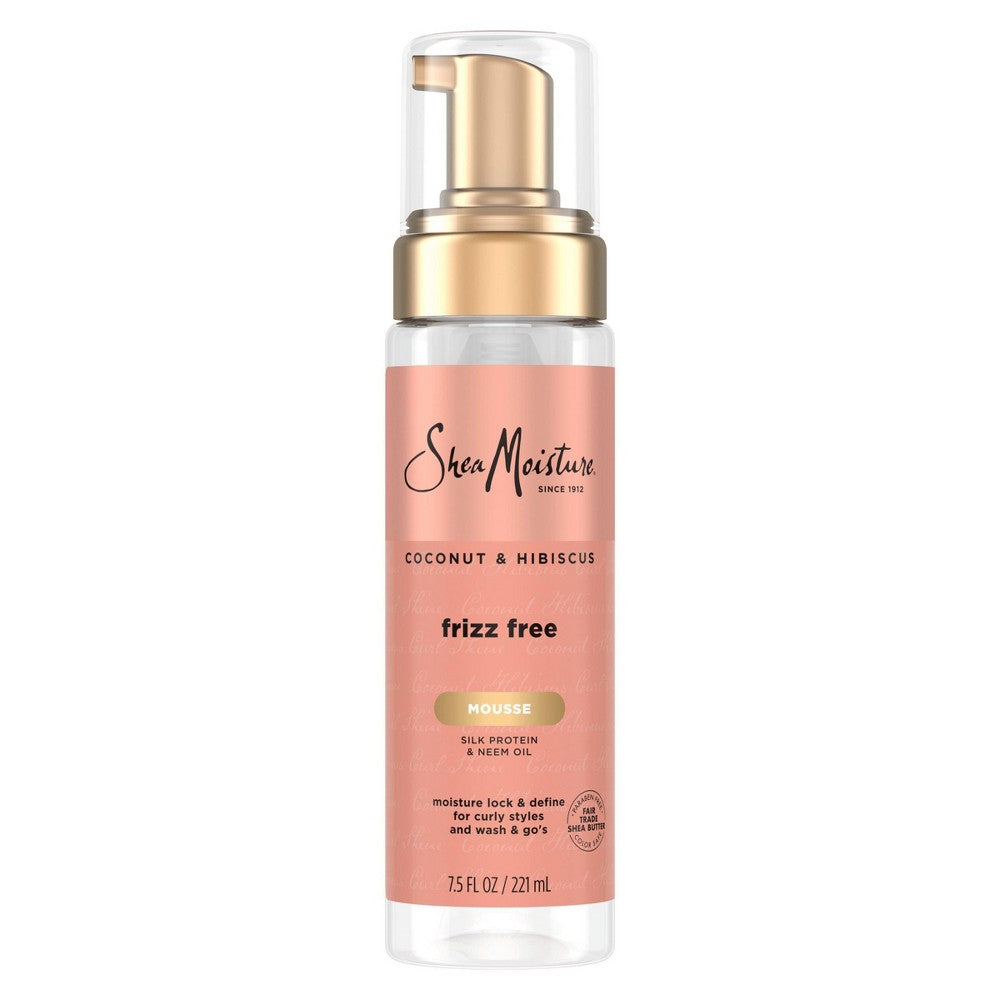 SheaMoisture Coconut & Hibiscus Frizz-Free Curl Mousse – 7.5 oz product image