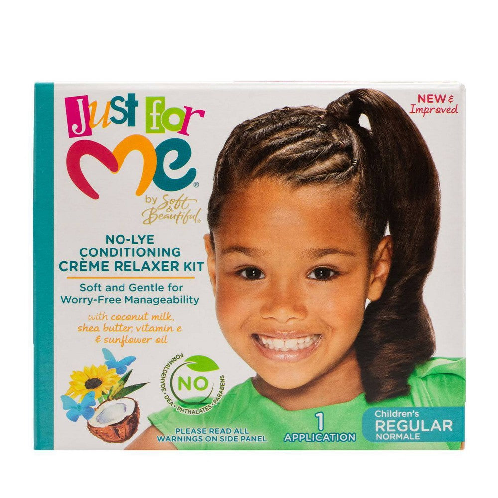 Just For Me No-Lye Conditioning Creme Relaxer Kit – Regular product image