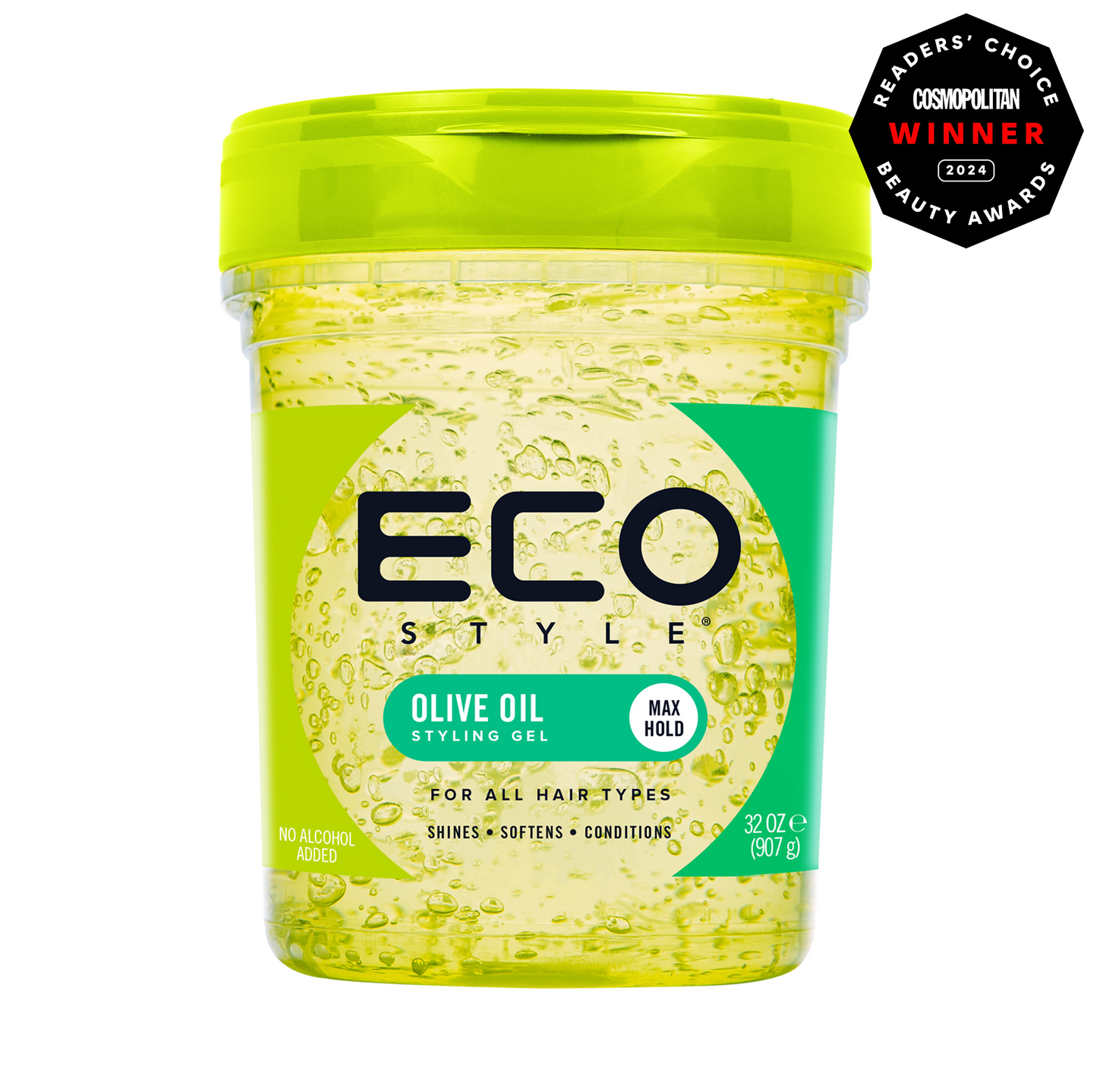 ECO Style Olive Oil Styling Gel 32 oz jar on white background
