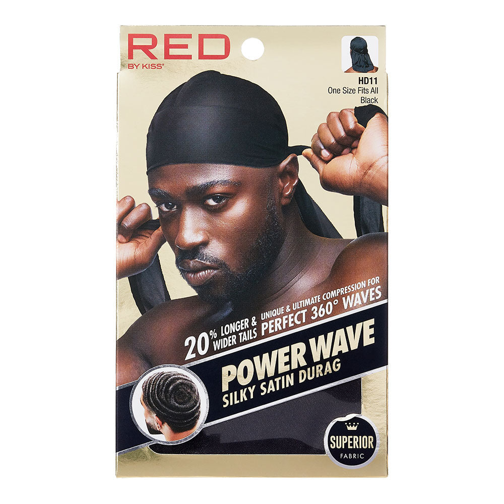 RED by KISS Power Wave Silky Satin Durag – Black product image