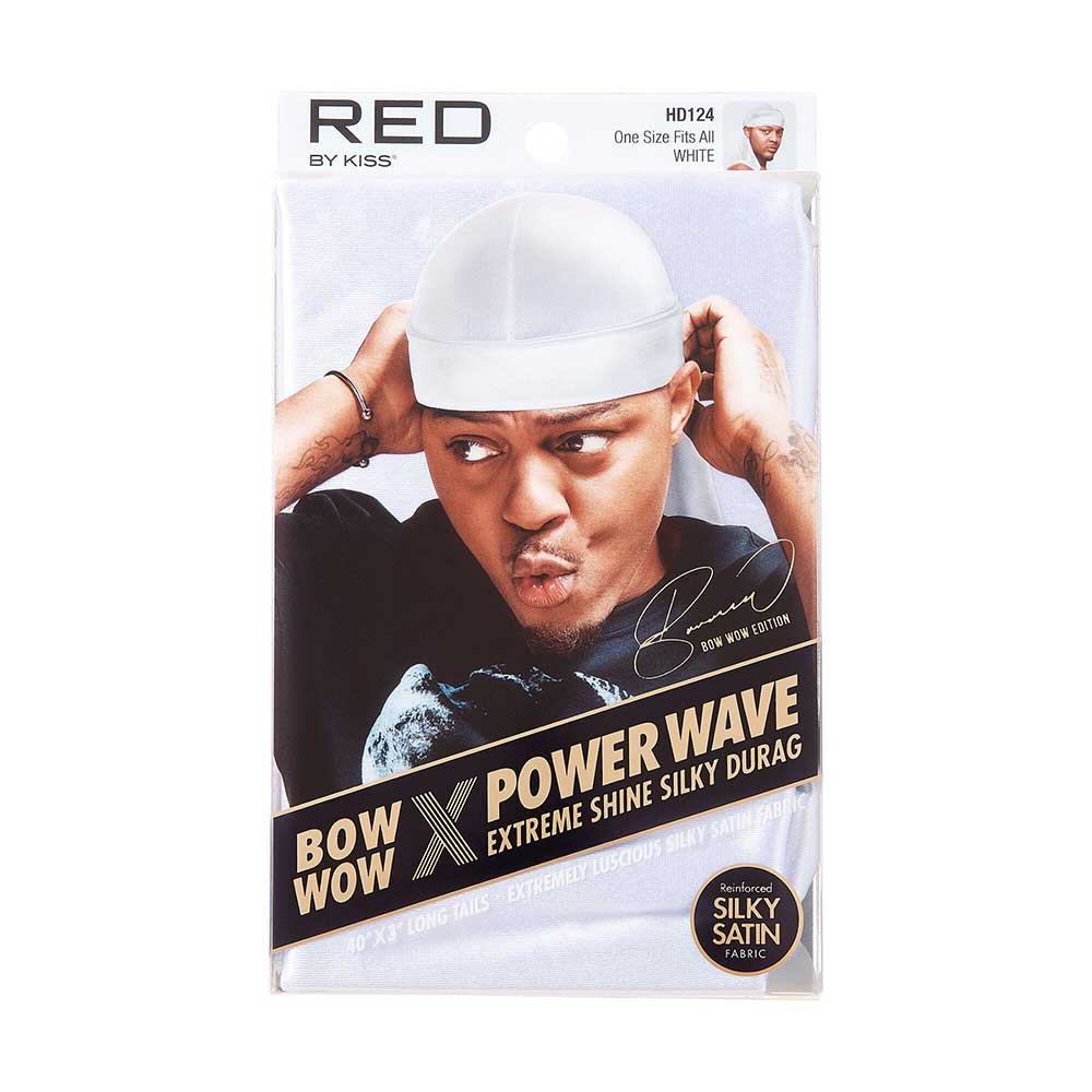 RED by KISS BOW WOW X Power Wave Extreme Shine Silky Durag – White product image