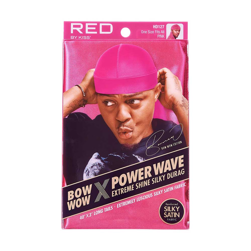 RED by KISS BOW WOW X Power Wave Extreme Shine Silky Durag – Pink product image