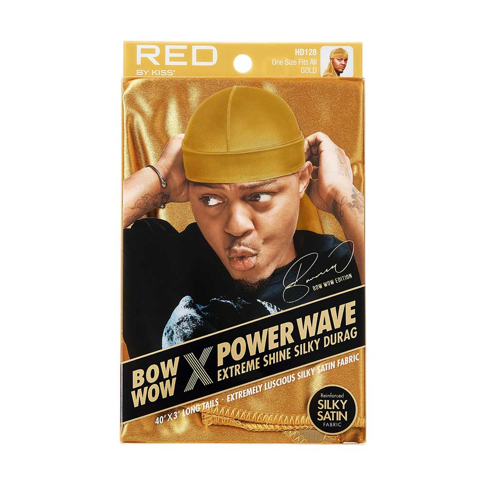 RED by KISS BOW WOW X Power Wave Extreme Shine Silky Durag – Gold product image