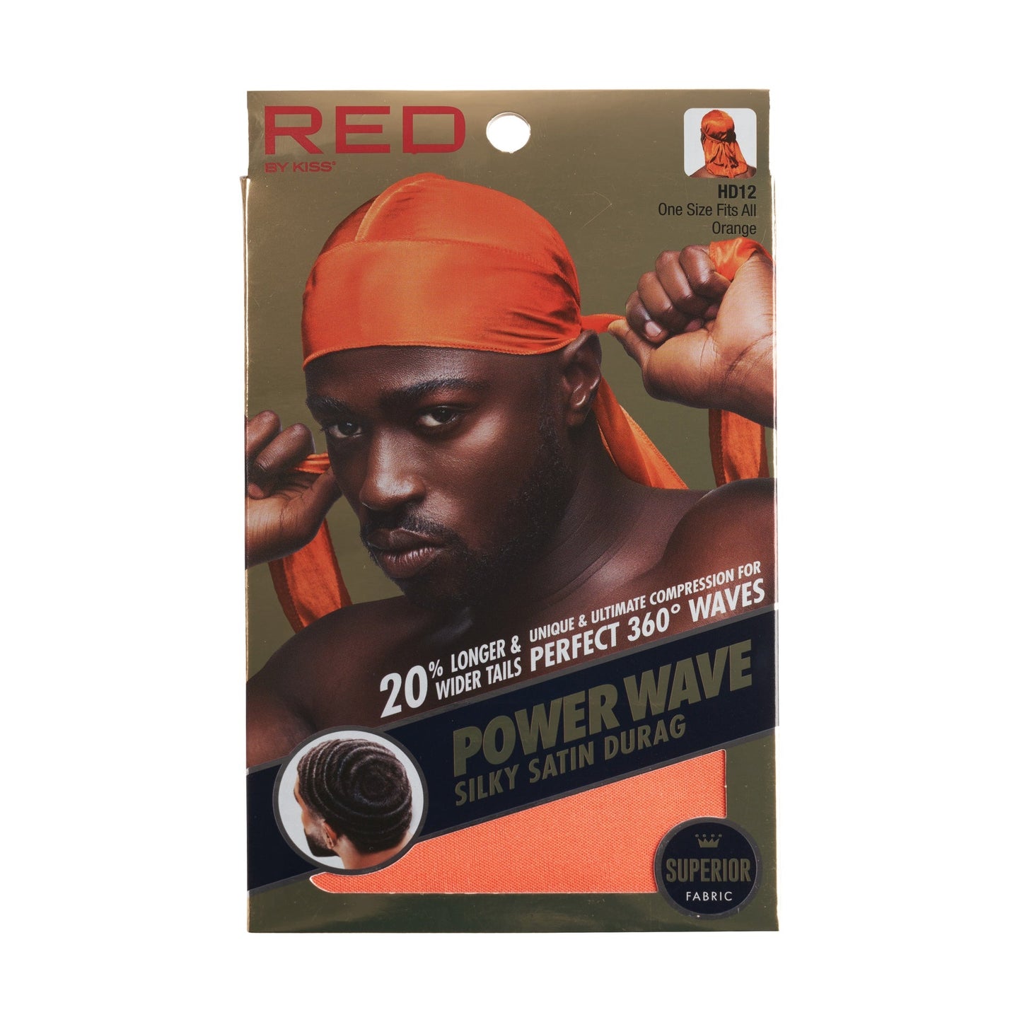 RED by KISS Power Wave Silky Satin Durag – Orange product image