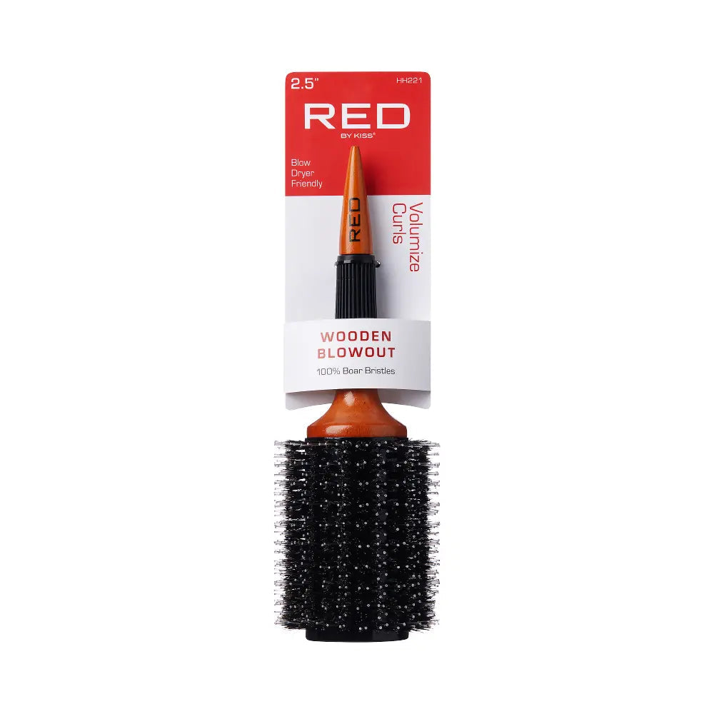 RED by KISS Wooden Round Blowout Brush – 2.5 Inch product image
