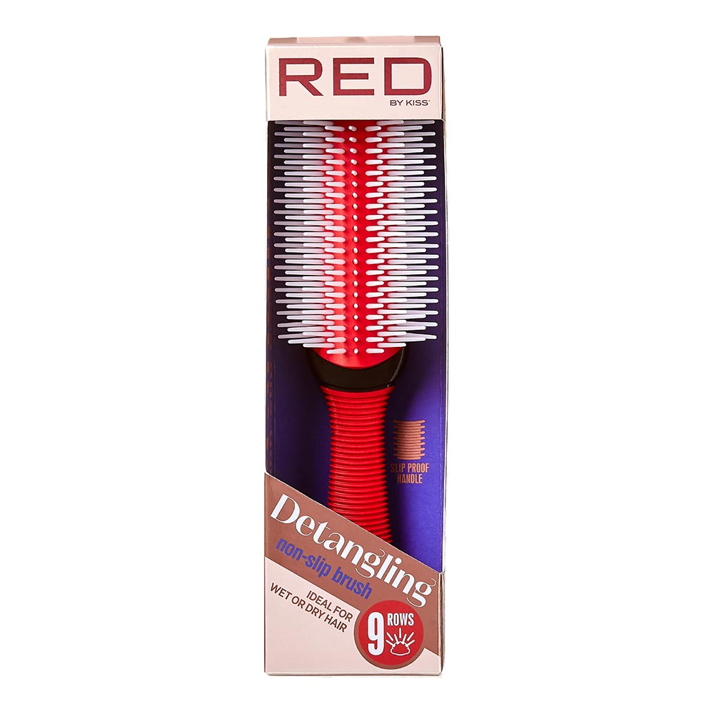RED by KISS Glide & Define Detangling Brush – Non-Slip – Red product image