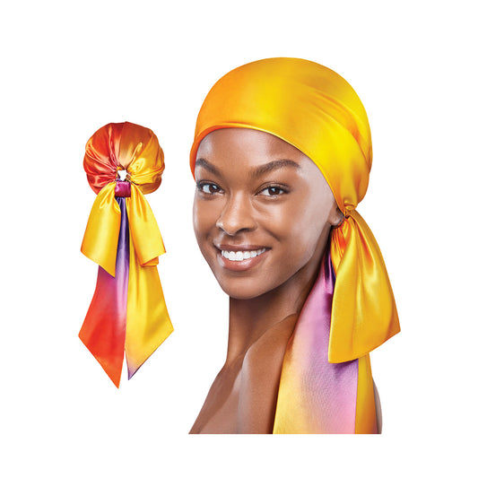 RED by KISS Pre-Tied Satin Glam Wrap - Tie-Dye product image