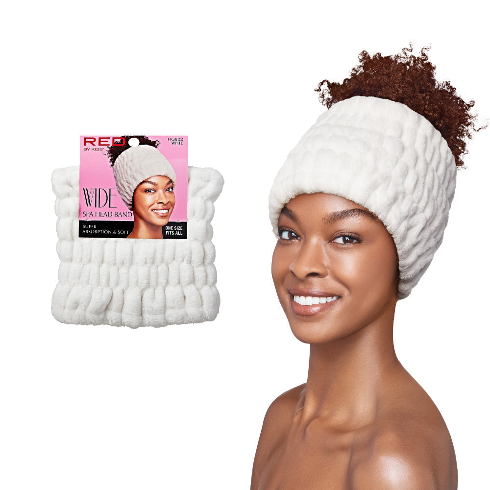 RED by KISS Extra Wide Spa Headband - White product image