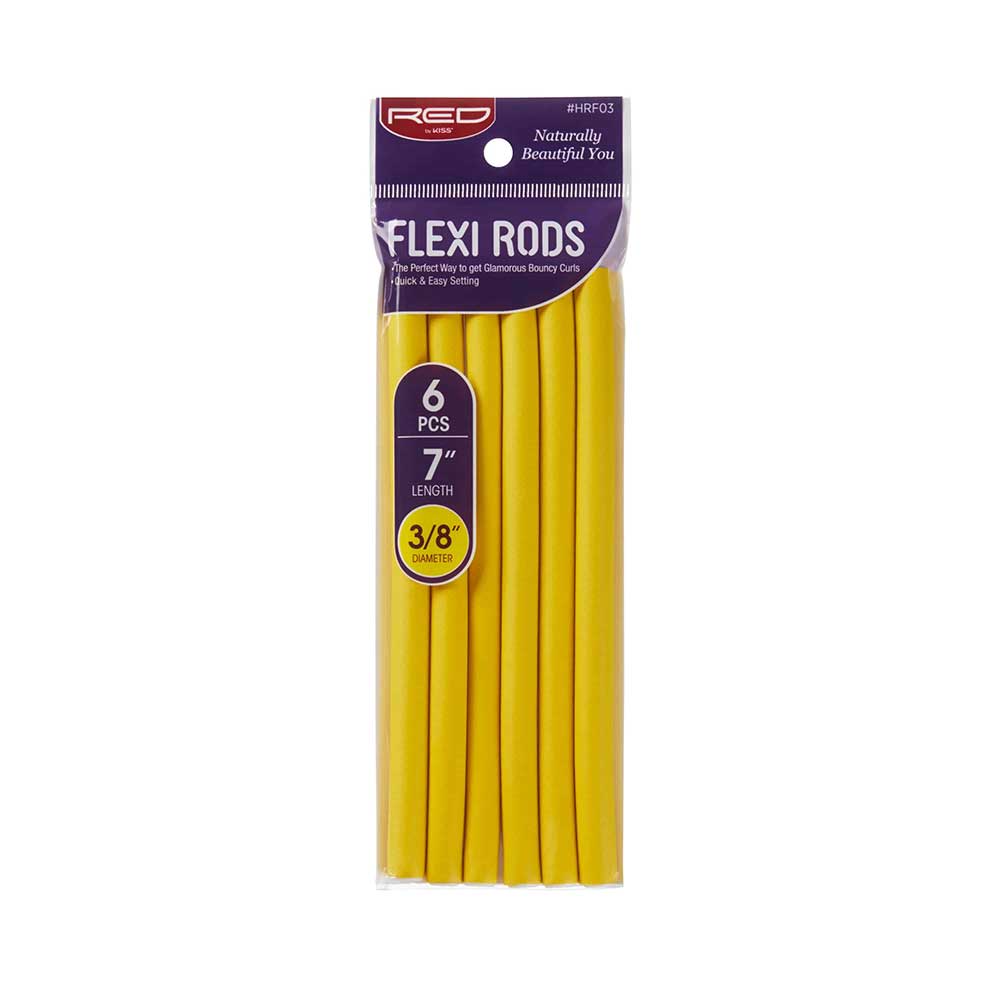 RED by KISS Flexi Rods - 7" x 3/8" - Yellow - 6 pcs product image