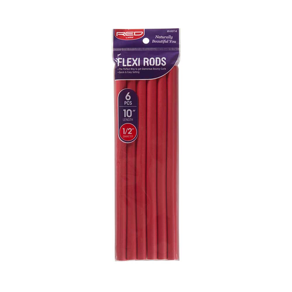 RED by KISS Flexi Rods - 10" x 1/2" - Red - 6 pcs product image