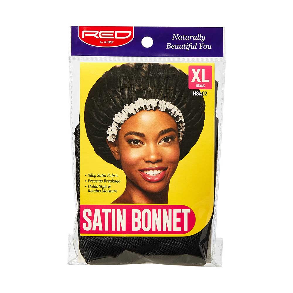 RED by KISS Silky Satin Bonnet - Black - X-Large product image