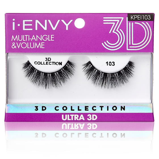 i-ENVY 3D Collection Strip Lashes – Ultra 103 – one retail unit
