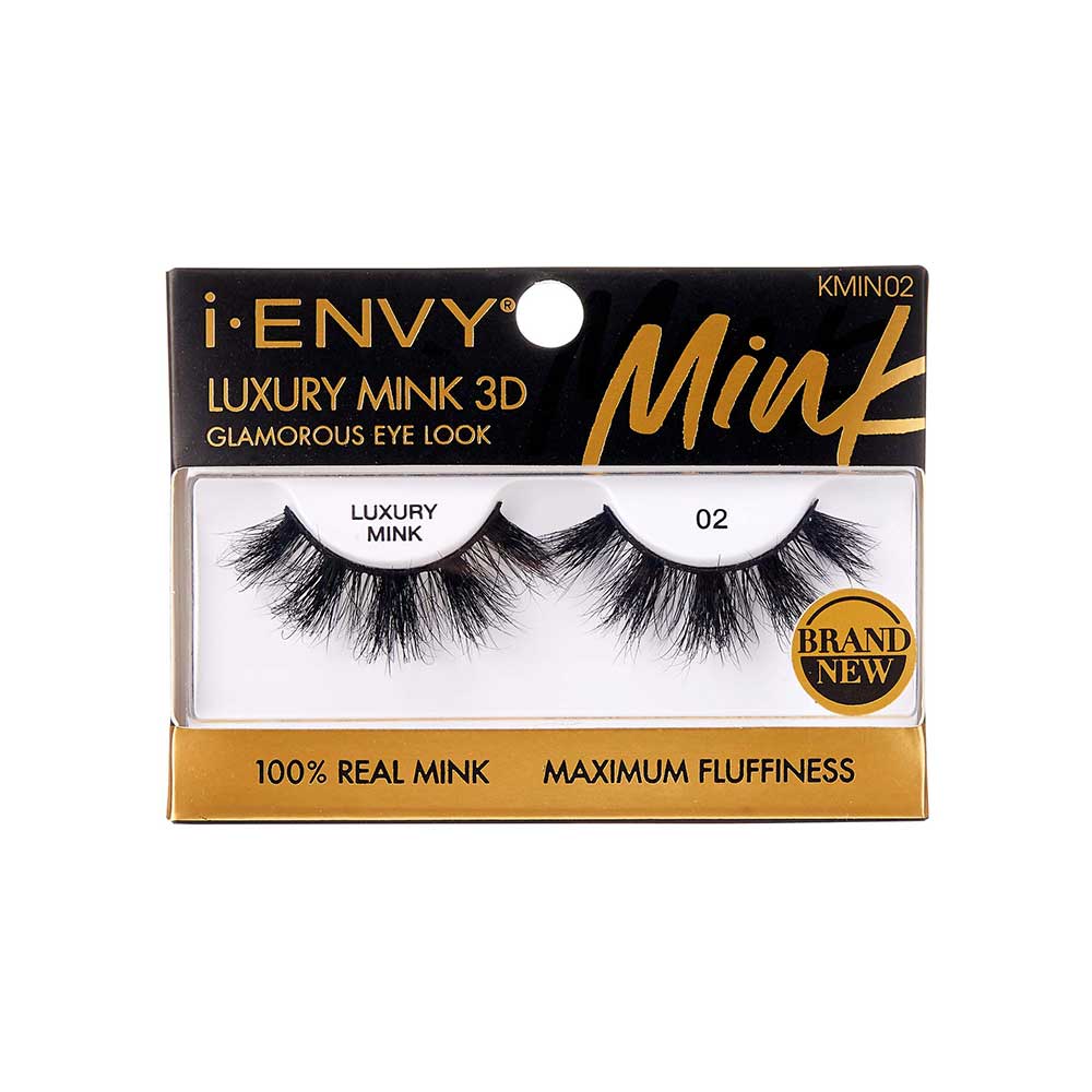 i-ENVY Luxury Mink Strip Lashes – 20mm – #02 – one retail package