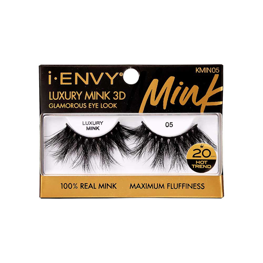 i-ENVY Luxury Mink Strip Lashes – 20mm – #05 – one retail package
