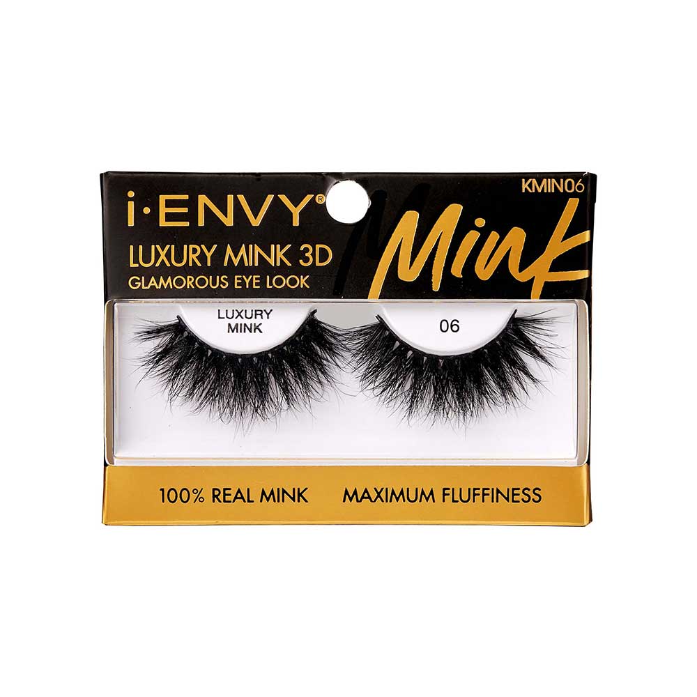 i-ENVY Luxury Mink Strip Lashes – 20mm – #06 – one retail package