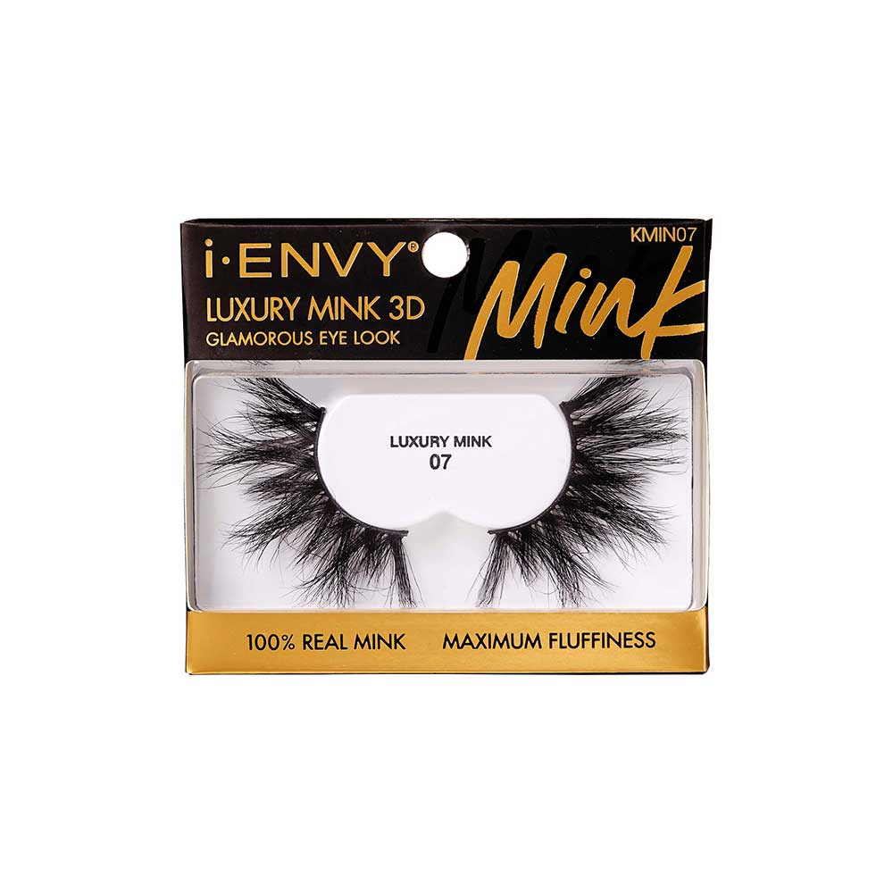 i-ENVY Luxury Mink Strip Lashes – 25mm – #07 – one retail package