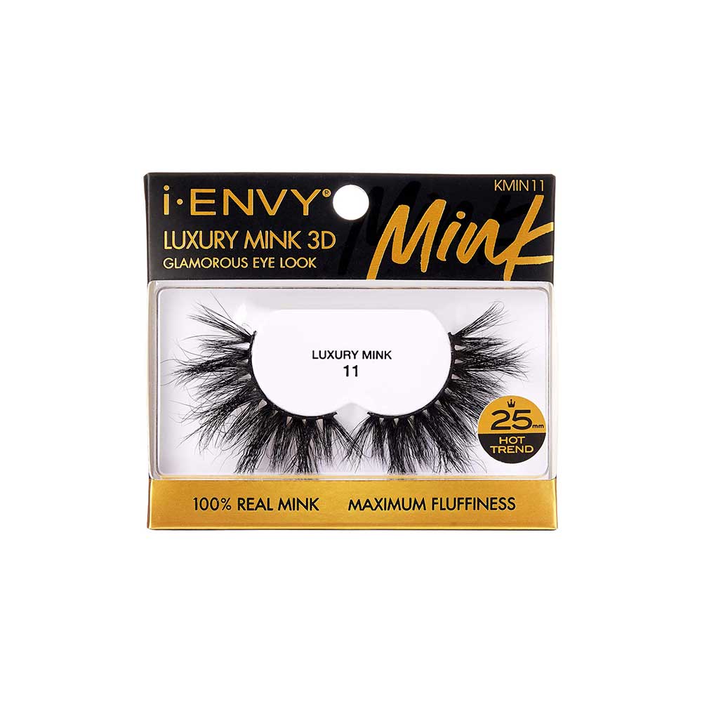 i-ENVY Luxury Mink Strip Lashes – 25mm – #11 – one retail package